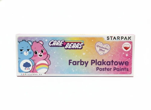 Farby plakatowe CARE BEARS kolor: różne 12 kolor. Starpak (586307)