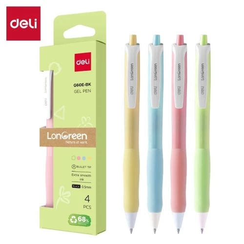 Długopis żelowy Longreen wkład czarny 0,5mm Argo (EG60E-BK)