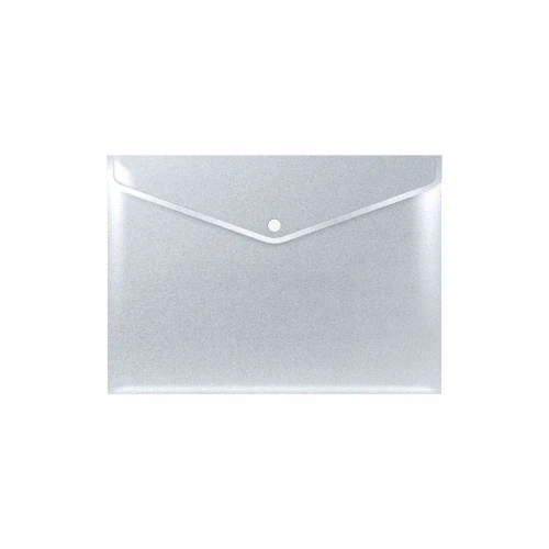 Teczka plastikowa na guzik STARDUST SILVER A4 srebrna Biurfol (TKSD-A4-02)