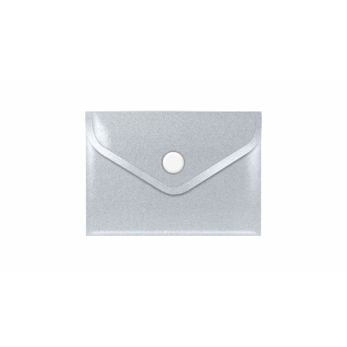 Teczka plastikowa na guzik STARDUST SILVER A7 srebrny Biurfol (TKSD-A7-02)