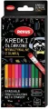 Kredki ołówkowe Teens wymazywalne 12 kol. Rexus (63346)