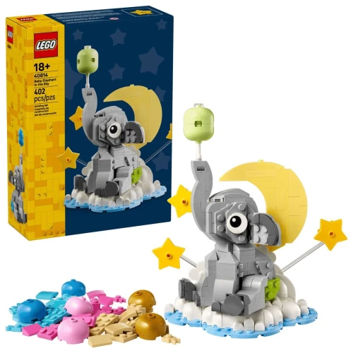 Klocki konstrukcyjne Iconic Słoniątko na niebie Lego (40814)