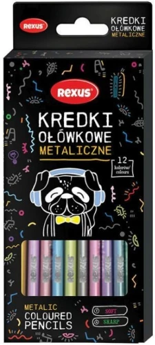 Kredki ołówkowe Teens 12 kol. Rexus (63407)
