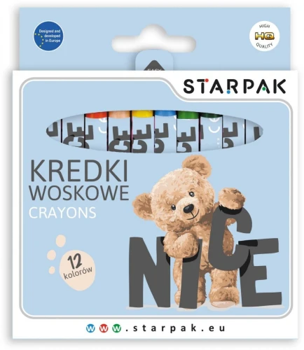 Kredki ołówkowe Bear 12 kol. Starpak (580606)