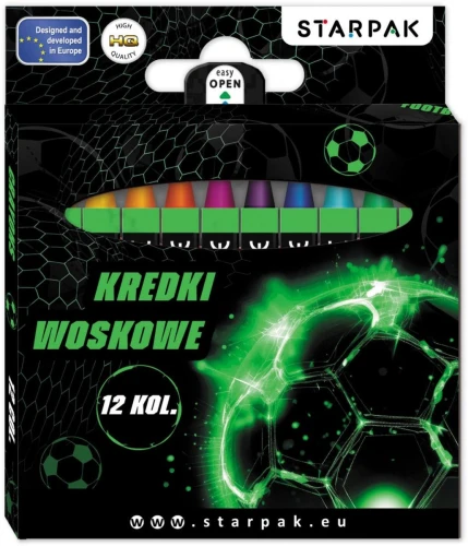 Kredki ołówkowe football 12 kol. Starpak (580604)
