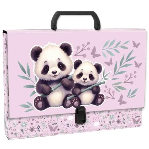 Teczka z szerokim grzbietem na klips Panda A4 mix Derform (TTRPA11)
