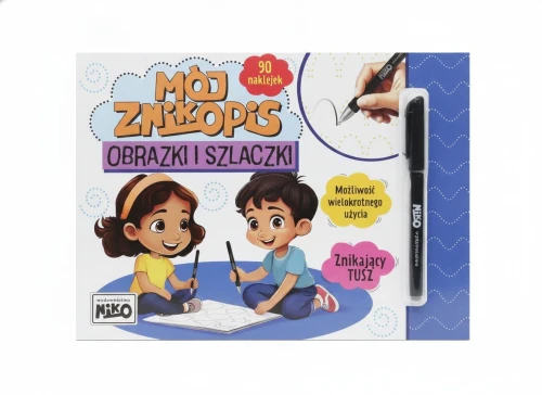 Książeczka edukacyjna Mój znikopis. Obrazki i szlaczki Niko