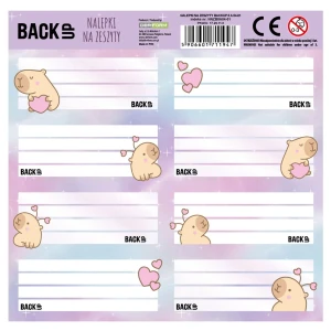 Naklejka na zeszyt Backup 8 Kapibara Derform (NNZB8A04)