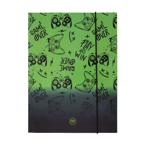 Teczka kartonowa na gumkę Coolpack GAME OVER GRADIENT GREEN A4 mix Patio (07579CP)