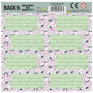 Naklejka na zeszyt Panda Derform (NNZPA11)