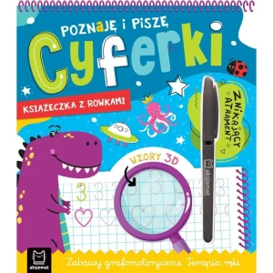Książka dla dzieci Poznaję i piszę cyferki Terapia ręki. Aksjomat