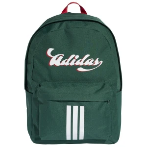 Plecak Tiro Graphic zielony biały napis Adidas (KD9878)