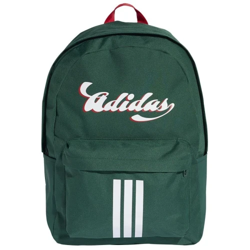 Plecak Tiro Graphic zielony biały napis Adidas (KD9878)