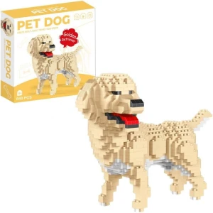 Klocki konstrukcyjne mini pies golden retriever Trifox (a-1488)