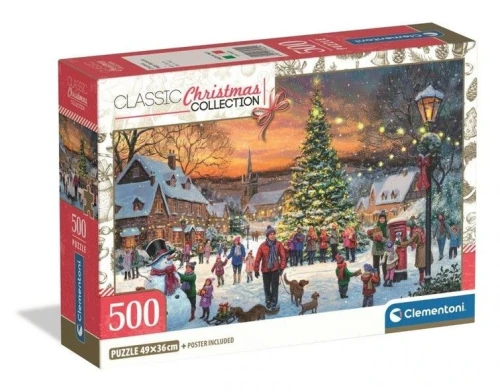 Puzzle 500 elementów Christmas Magic Moments Boże Narodzenie 500 el. Clementoni (35629)