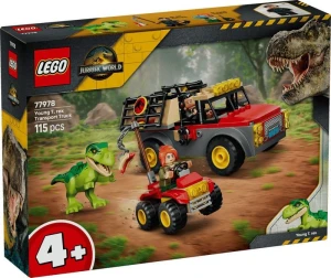 Klocki konstrukcyjne Jurassic World Ciężarówka do transportu młodego tyranozaura Lego (77978)