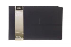 Koperta C4 pearl czarny czarna Galeria Papieru (280007) 5 sztuk