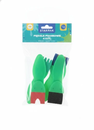Pędzel PEDZLE PIANKOWE 4SZT Starpak (582134)