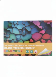 Blok techniczny A3 mix 10k Starpak (589541)
