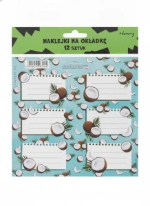 Naklejka na zeszyt Kokos Henry (5908451983062)