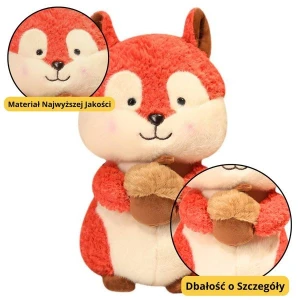 Pluszak Pluszowa Maskotka Przytulanka Wiewiórka z Orzeszkiem 25cm