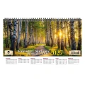 Kalendarz biurkowy poprzeczny 2027 tygodniowy A4 285mm x 135mm Pan Kalendarzyk (KBP-V)