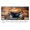 Kalendarz biurkowy poprzeczny 2027 tygodniowy A4 285mm x 135mm Pan Kalendarzyk (KBP-V)