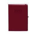 Kalendarz książkowy (terminarz) 2027 MEMOFIX dziennyy A4 Antra (bordowy)