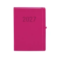Kalendarz książkowy (terminarz) 2027 MEMOFIX tygodniowy z notesem A4 Antra (fuksja)