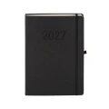 Kalendarz książkowy (terminarz) 2027 MEMOFIX dziennyy A4 Antra (czarny)