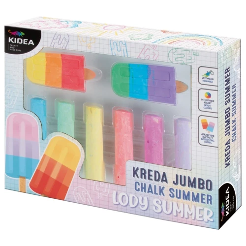 Kreda Kidea kolor: mix 8 szt Derform (KRJSU8KA)