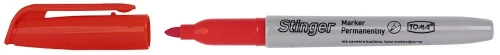 Marker permanentny czerwony wkład czerwony 1,5mm okrągła końcówka Toma (TO-323)