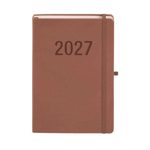 Kalendarz książkowy (terminarz) 2027 MEMOFIX dzienny B5 Antra (MOCHA MAUSSE)