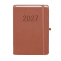 Kalendarz książkowy (terminarz) 2027 MEMOFIX dzienny A5 Antra (MOCHA MAUSSE)