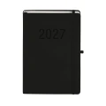 Kalendarz książkowy (terminarz) 2027 MEMOFIX dzienny B5 Antra (czarny)