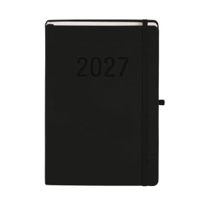 Kalendarz książkowy (terminarz) 2027 MEMOFIX dzienny B5 Antra (czarny)