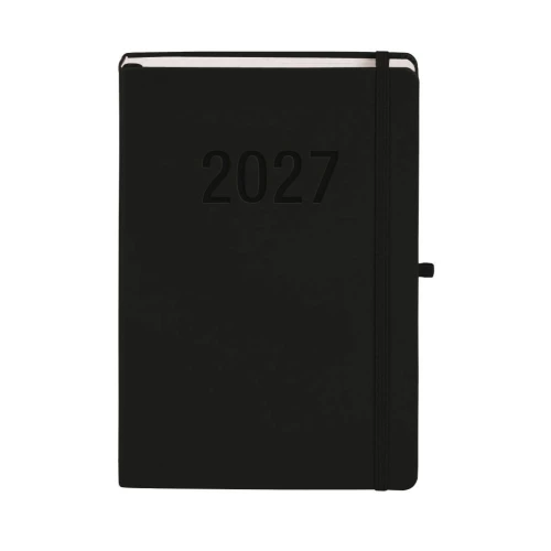 Kalendarz książkowy (terminarz) 2027 MEMOFIX dzienny B5 Antra (czarny)
