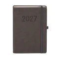 Kalendarz książkowy (terminarz) 2027 MEMOFIX dzienny A5 Antra (grafitowy)