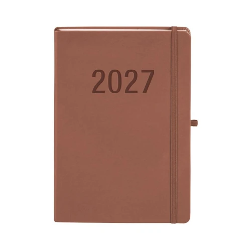 Kalendarz książkowy (terminarz) 2027 MEMOFIX tygodniowy B5 Antra (MOCHA MAUSSE)