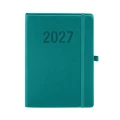 Kalendarz książkowy (terminarz) 2027 MEMOFIX tygodniowy A5 Antra (turkusowy)
