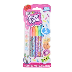 Długopis żelowy pachnące, żelowe pastel i metalic, 5 szt. wkład mix Dumel (ST10598)