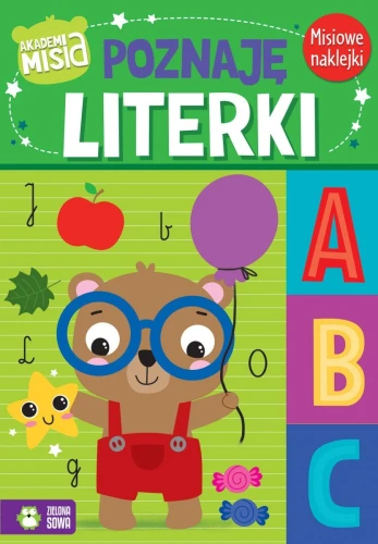 Książeczka edukacyjna Akademia Misia Poznaję literki Zielona Sowa