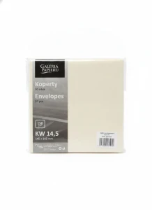 Koperta jasny krem kremowy [mm:] 145x145 Galeria Papieru 10 sztuk