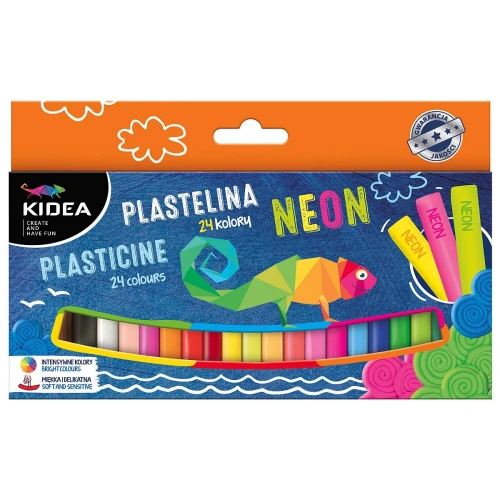 Plastelina 24 kol. mix Kidea (PMIX24KA)