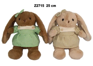 Pluszak ZAJAC W SUKIENCE 2 WZORY 25 CM [mm:] 250 25cm Sun-Day (176431)