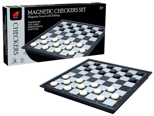 Gra logiczna warcaby magnetyczne, 64 pola; 25x13x4cm, Box Adar (623323)