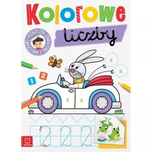 Książka dla dzieci KOLOROWE LICZBY. EDUKACYJNA KSIĄŻECZKA Z NAKLEJKAMI