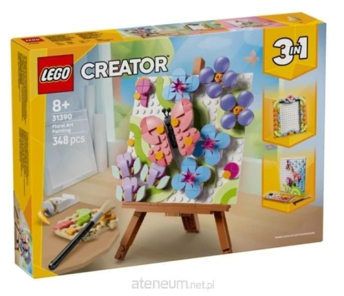 Klocki konstrukcyjne Creator 3w1 DEKORACYJNY OBRAZ Z KWIATAMI Lego (31390)