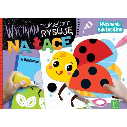 Książka dla dzieci Na łące. Wycinanki edukacyjne Aksjomat