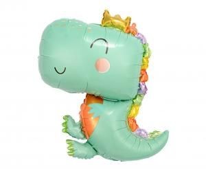 Balon foliowy Dino niebieski, 47x64cm Godan (FG-DNF1)